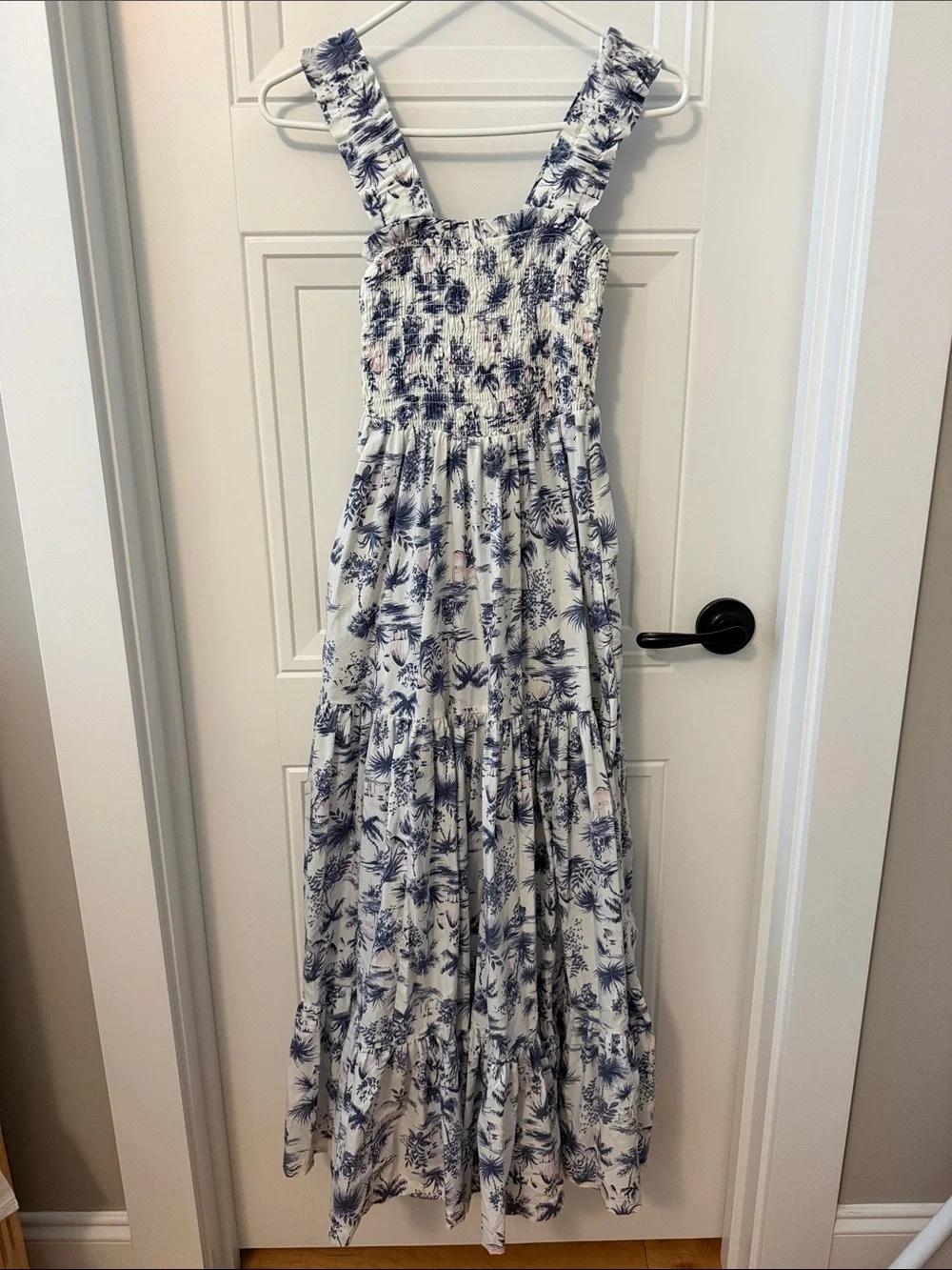 Abercrombie & Fitch Floral Smocked Maxi Dress
